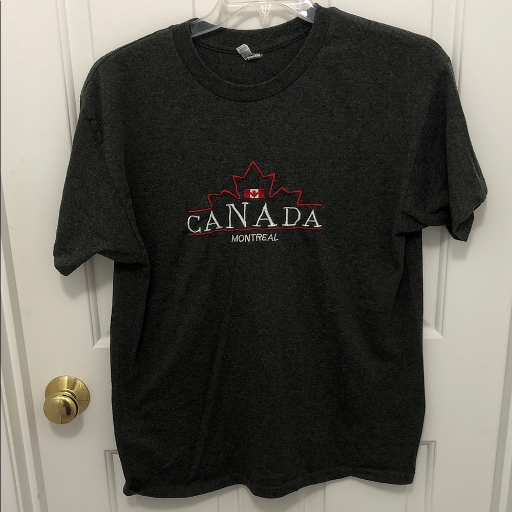 Alstyle Charcoal Gray Canada Montreal Tee